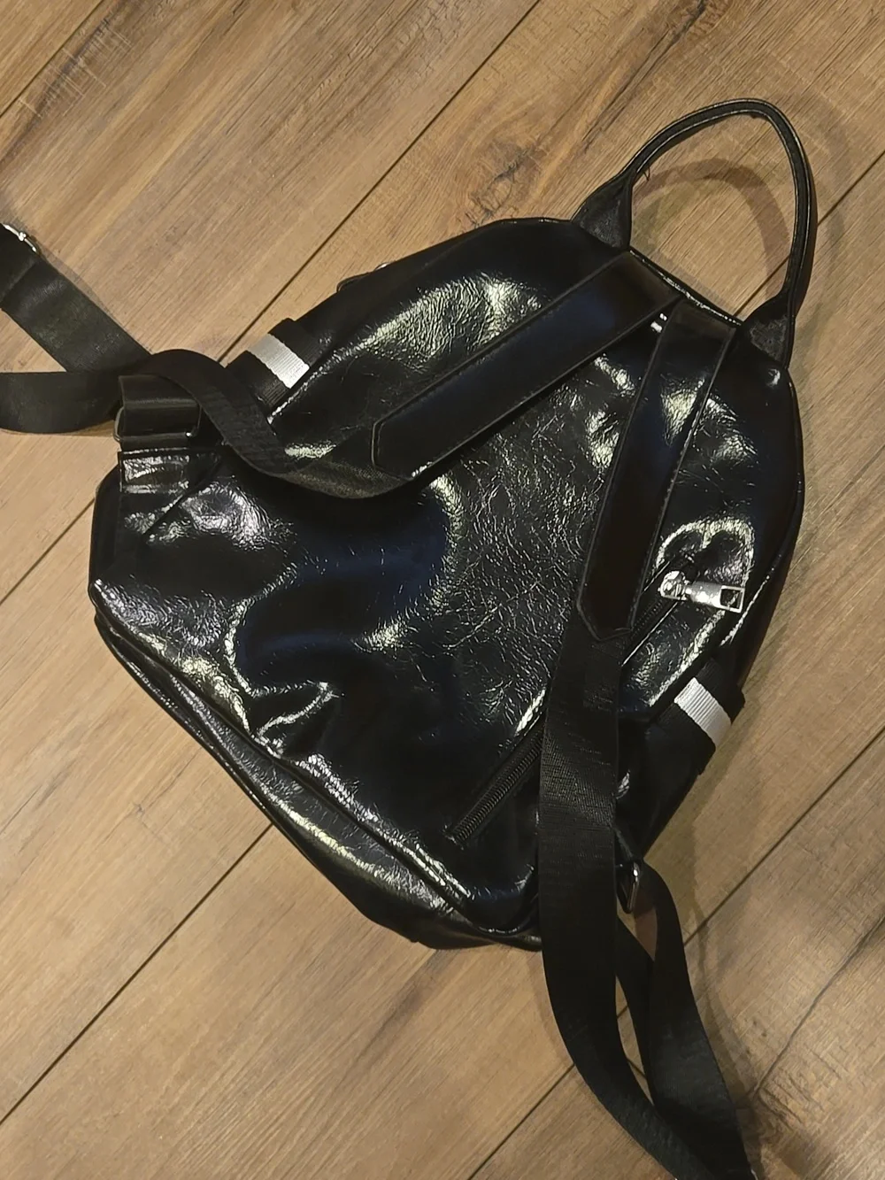 Backpack Small Metal Goth Travel Gym Bag